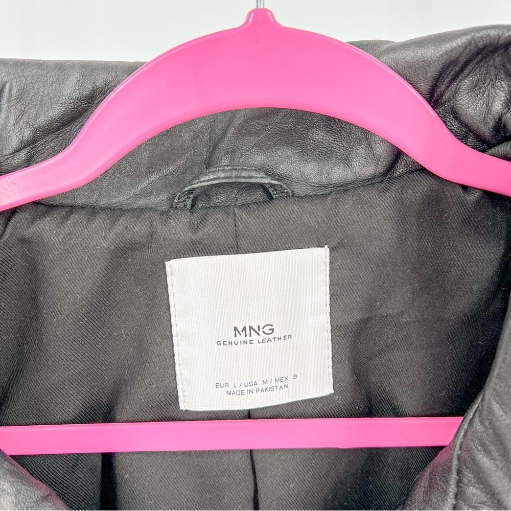 Mango Leather Biker Jacket - Picture 2 of 5